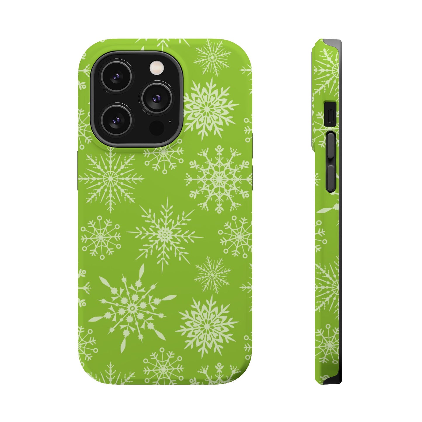 Green Snowflake Pattern – MagSafe iPhone Series Case