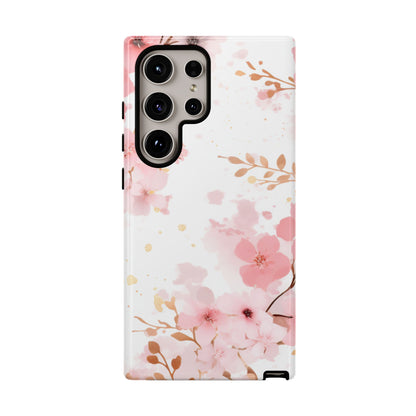 Soft Pink Cherry Blossom Samsung Galaxy Case – Elegant Floral Design