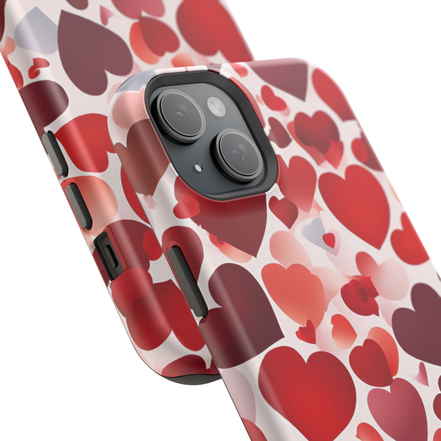 MagSafe Case: Romantic Red Heart Gradient Case