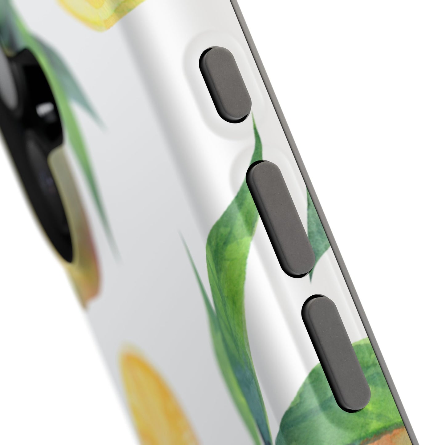 Lemon Grove Watercolor Tough MagSafe iPhone Case – Fresh Citrus Design, Dual-Layer Protection