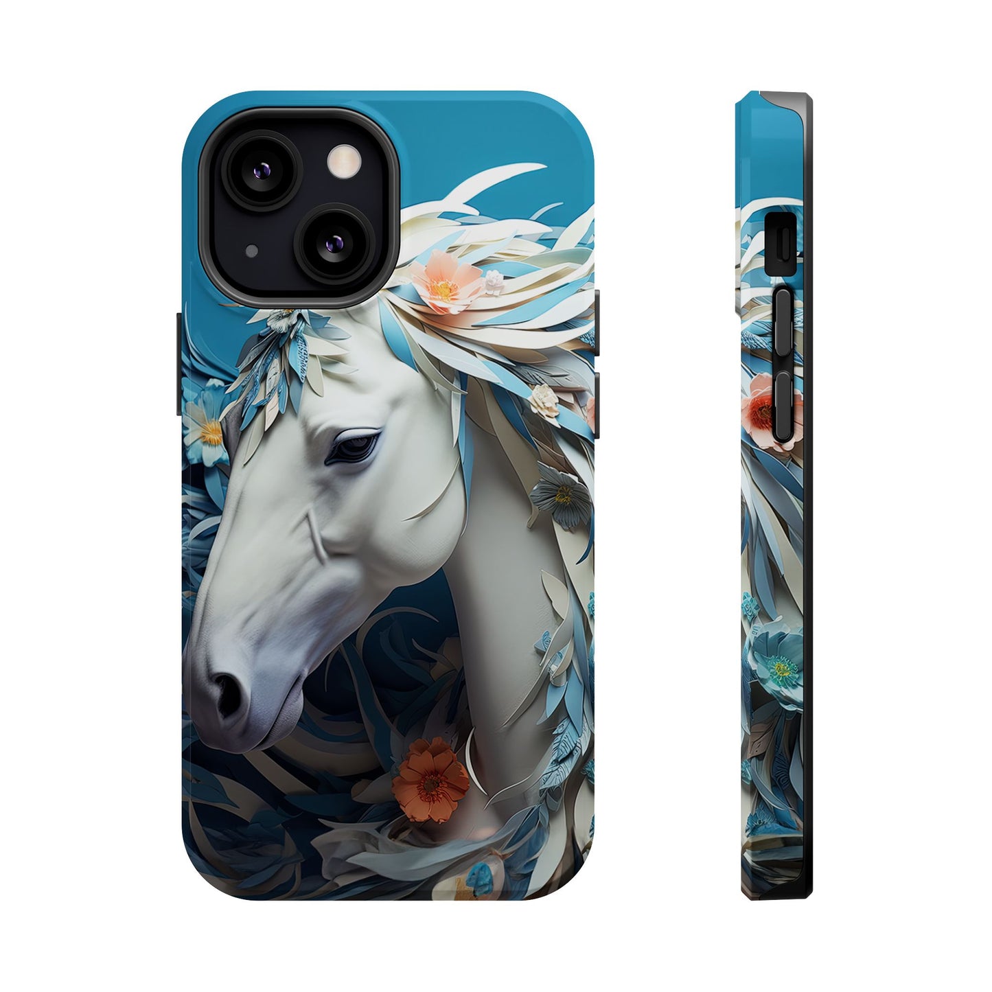 Floral Horse MagSafe iPhone Case