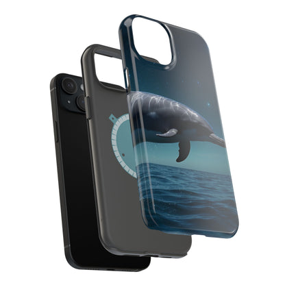 Midnight Ocean Dolphin - MagSafe-Compatible Case