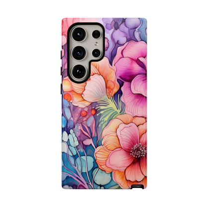 Bright Watercolor Floral Splash iPhone Series Case – Bold Artistic Design