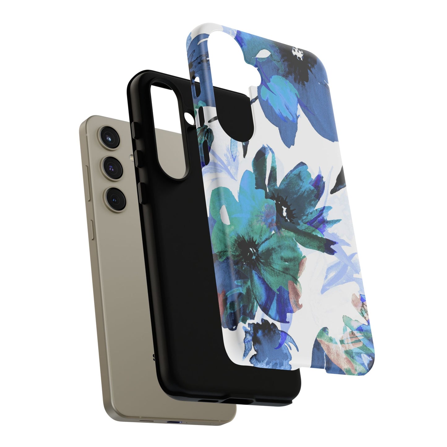 Samsung Galaxy Case – Serene Blue Blossom