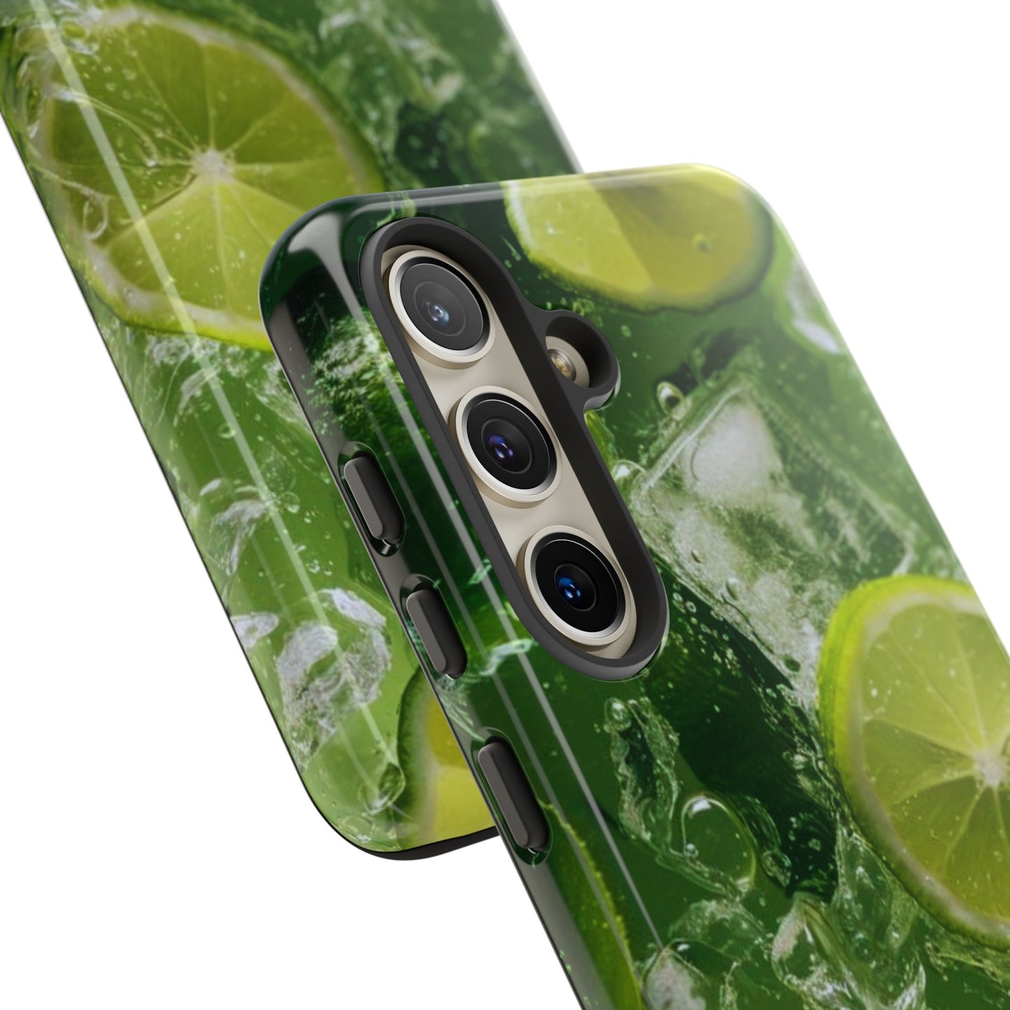 Refreshing Lime Splash Samsung Galaxy Case – Tough Protection, Vivid Dual-Layer Design