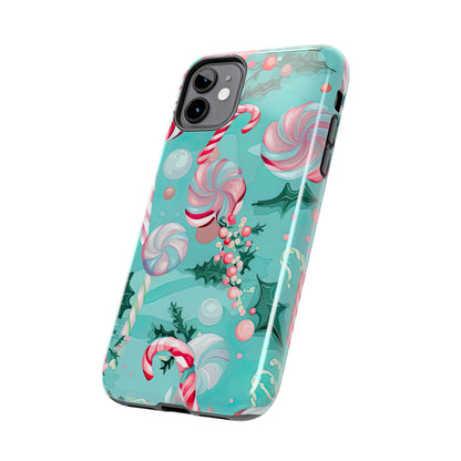 Candy Cane & Peppermint Holiday Delight – iPhone Series Case