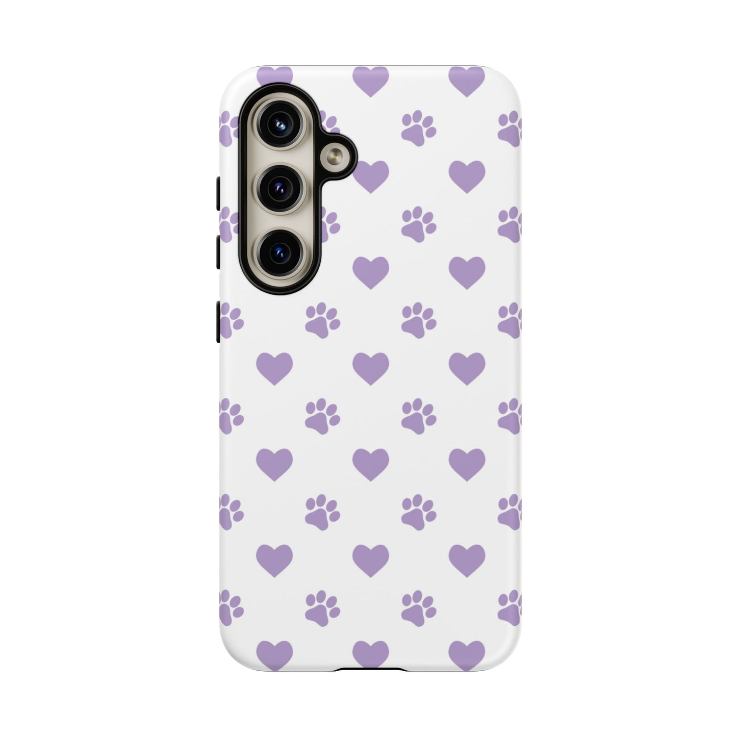 Paw Prints & Hearts – Samsung Galaxy Case, Cute and Durable Design