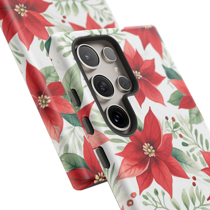 Festive Poinsettia Holiday Pattern – Samsung Galaxy Series Case