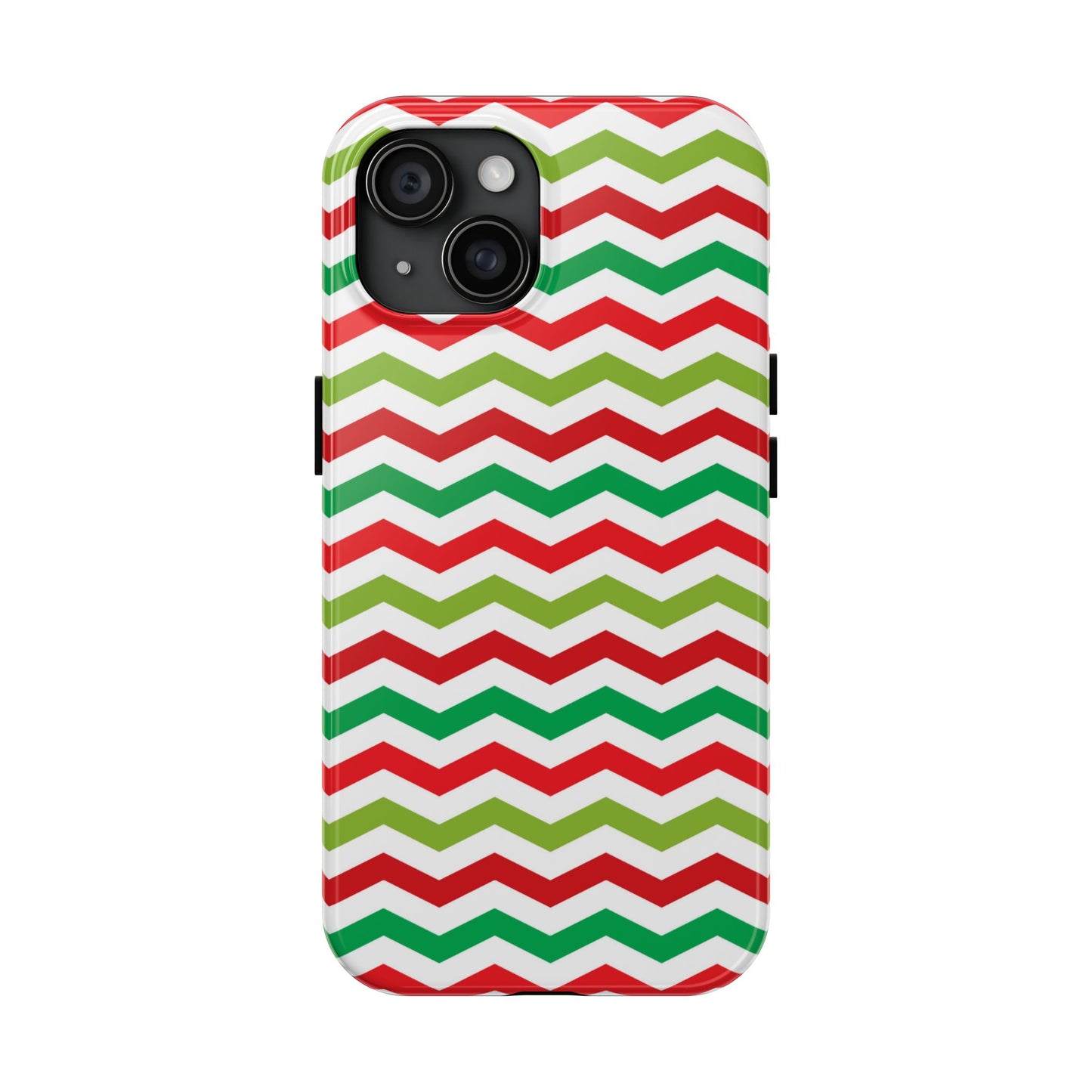 Vibrant Fiesta Chevron – Yellow Green, Green & Red Geometric Case