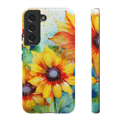 Watercolor Sunflower Splash - Samsung Galaxy Series Case