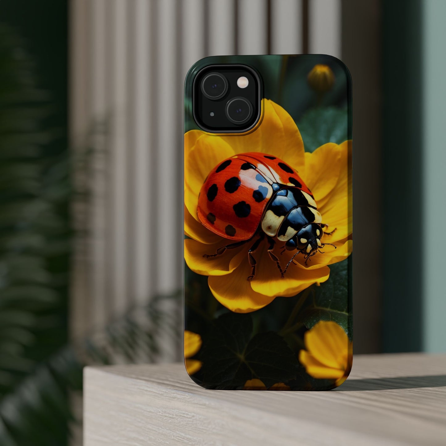 Yellow Blossoms with Bug Accent - MagSafe iPhone Case