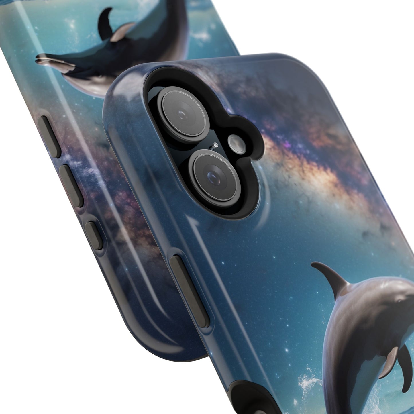 Dolphin Galaxy Splash - MagSafe-Compatible Case