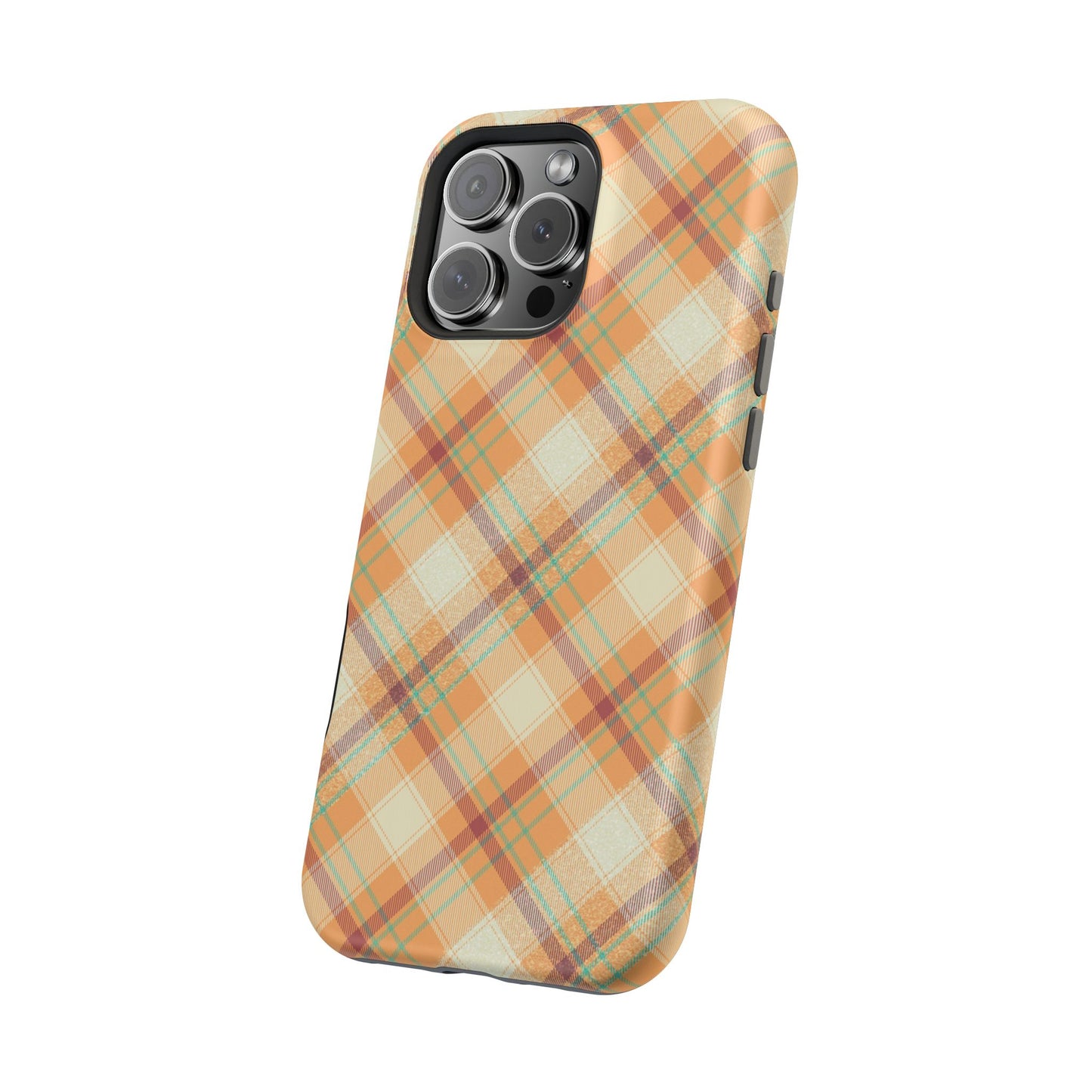 MagSafe Case - Warm Autumn Plaid Design