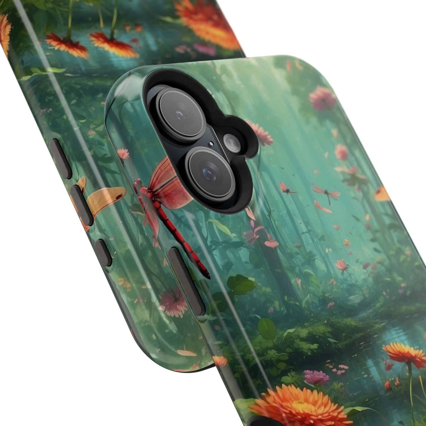 Enchanted Forest Dragonflies & Blossoms – MagSafe iPhone Series Case