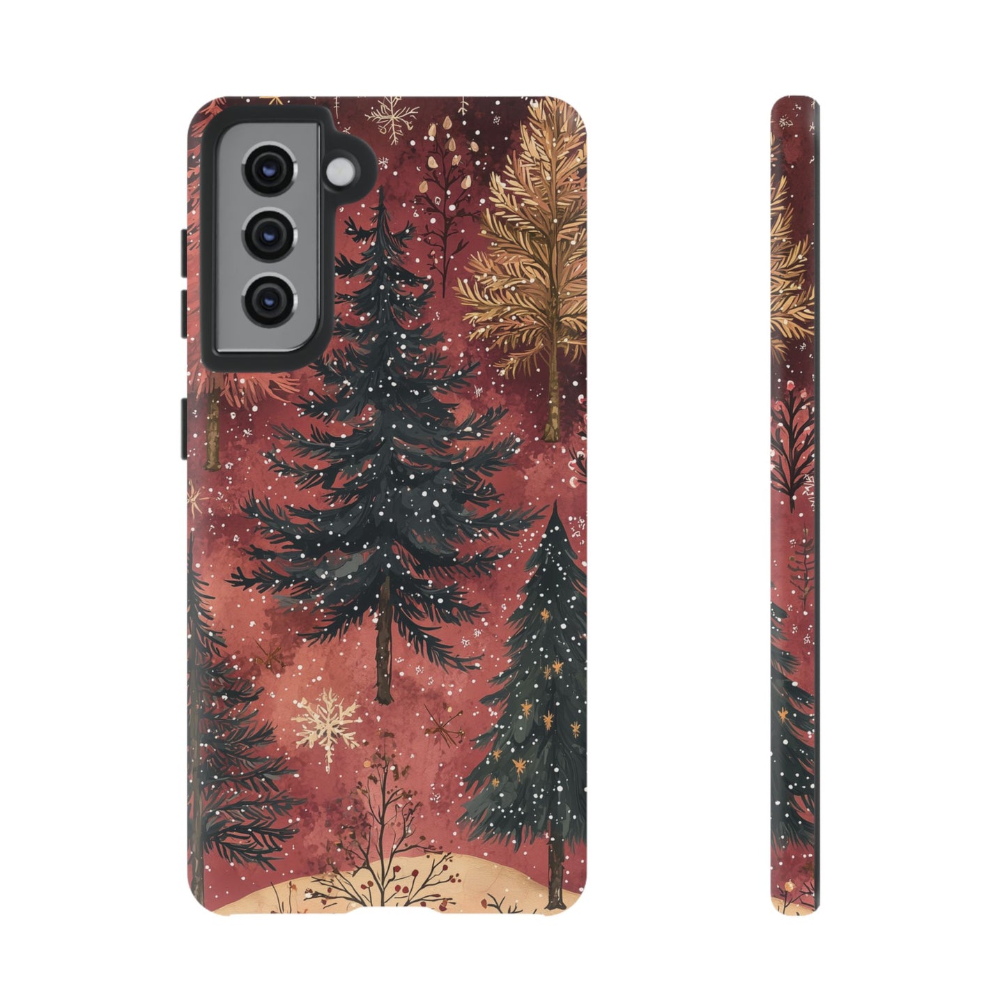 Rustic Red Winter Forest - Samsung Galaxy Series Case