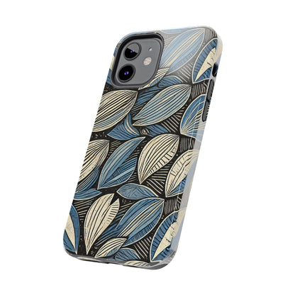 Botanical Leaf Pattern iPhone Case - Nature-Inspired Protective Cover