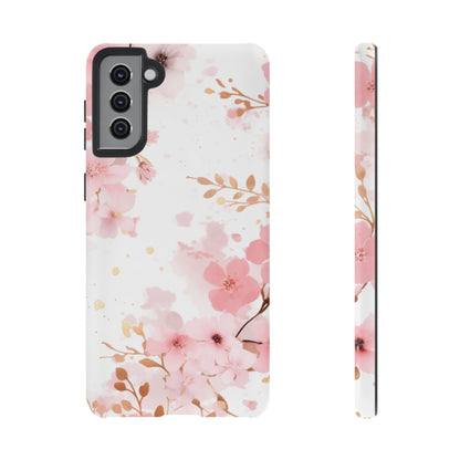 Soft Pink Cherry Blossom Samsung Galaxy Case – Elegant Floral Design