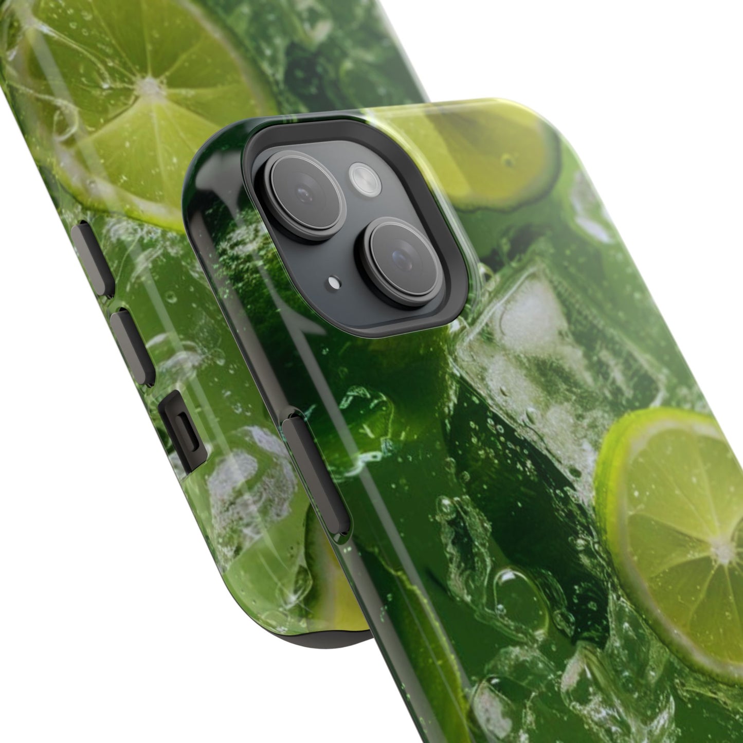 Refreshing Lime Splash MagSafe iPhone Case – Tough Protection, Vivid Dual-Layer Design