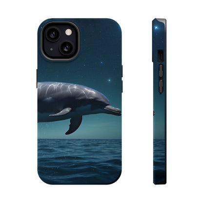 Midnight Ocean Dolphin - MagSafe-Compatible Case