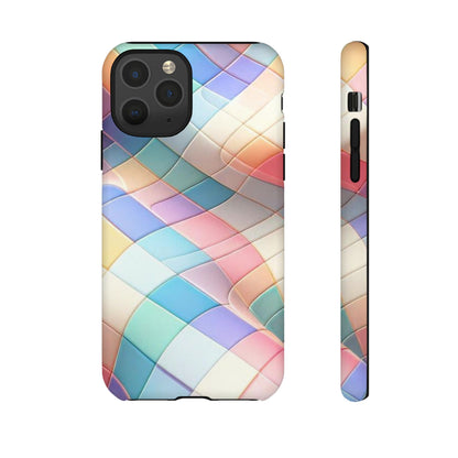 Pastel Prism Plaid iPhone Case