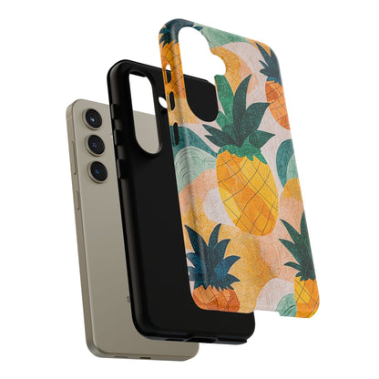 Tropical Pineapple Samsung Galaxy Case – Vibrant Fruit Design, Tough Dual - Layer Protection - BOGO Cases