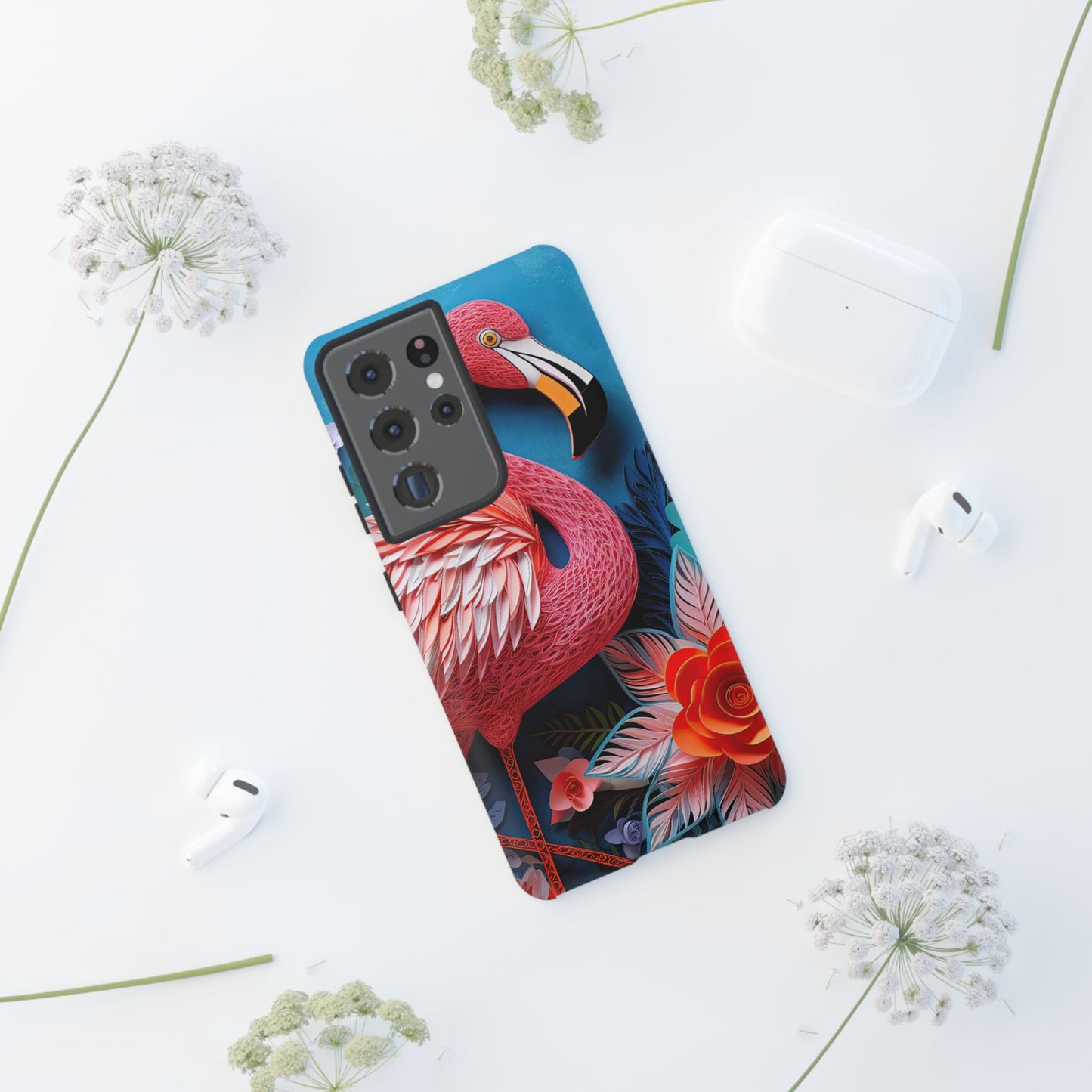 Flamingo Dreams – Bold Tropical Samsung Case