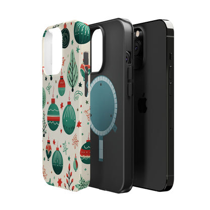 Vintage Christmas Ornaments Pattern – MagSafe iPhone Series Case