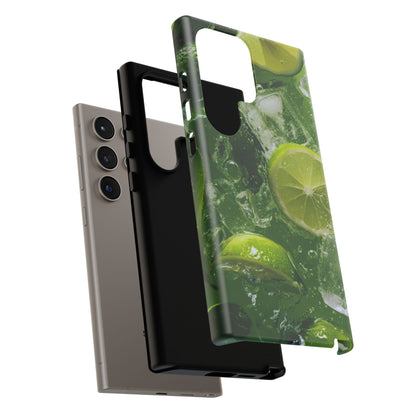 Refreshing Lime Splash Samsung Galaxy Case – Tough Protection, Vivid Dual-Layer Design