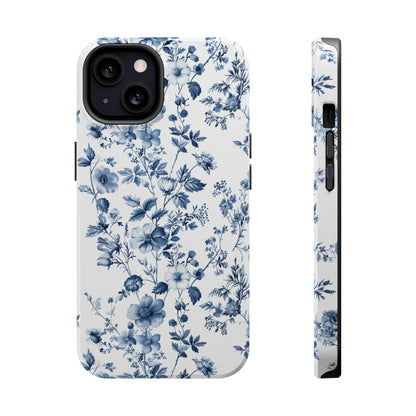 Enchanted Garden Blue Toile iPhone Case