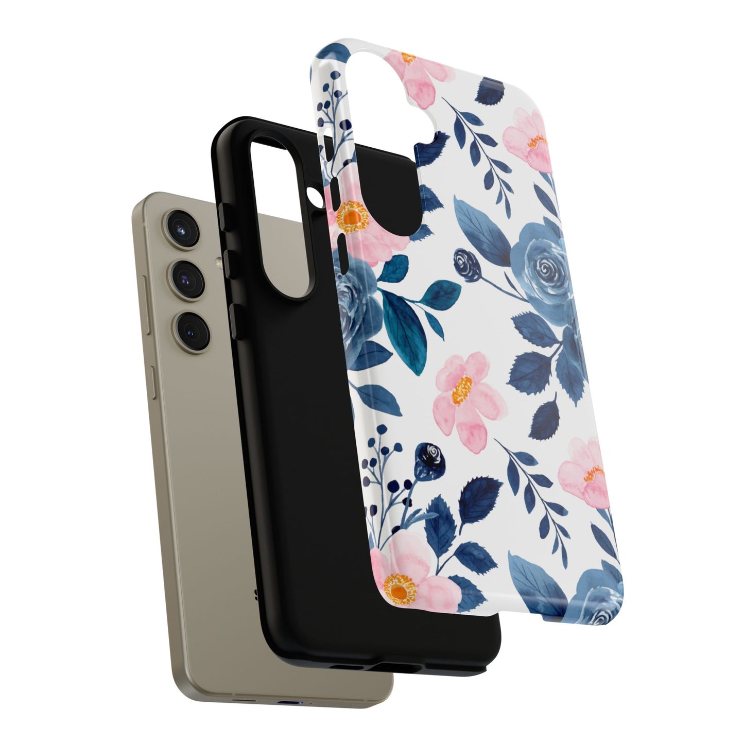 Pastel Garden Charm – Samsung Galaxy Case with Delicate Floral Design