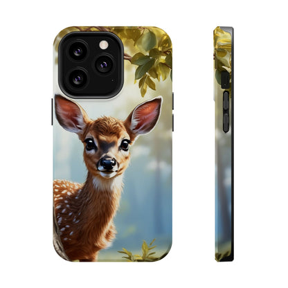 Whimsical Fawn in a Sunlit Forest MagSafe iPhone Case