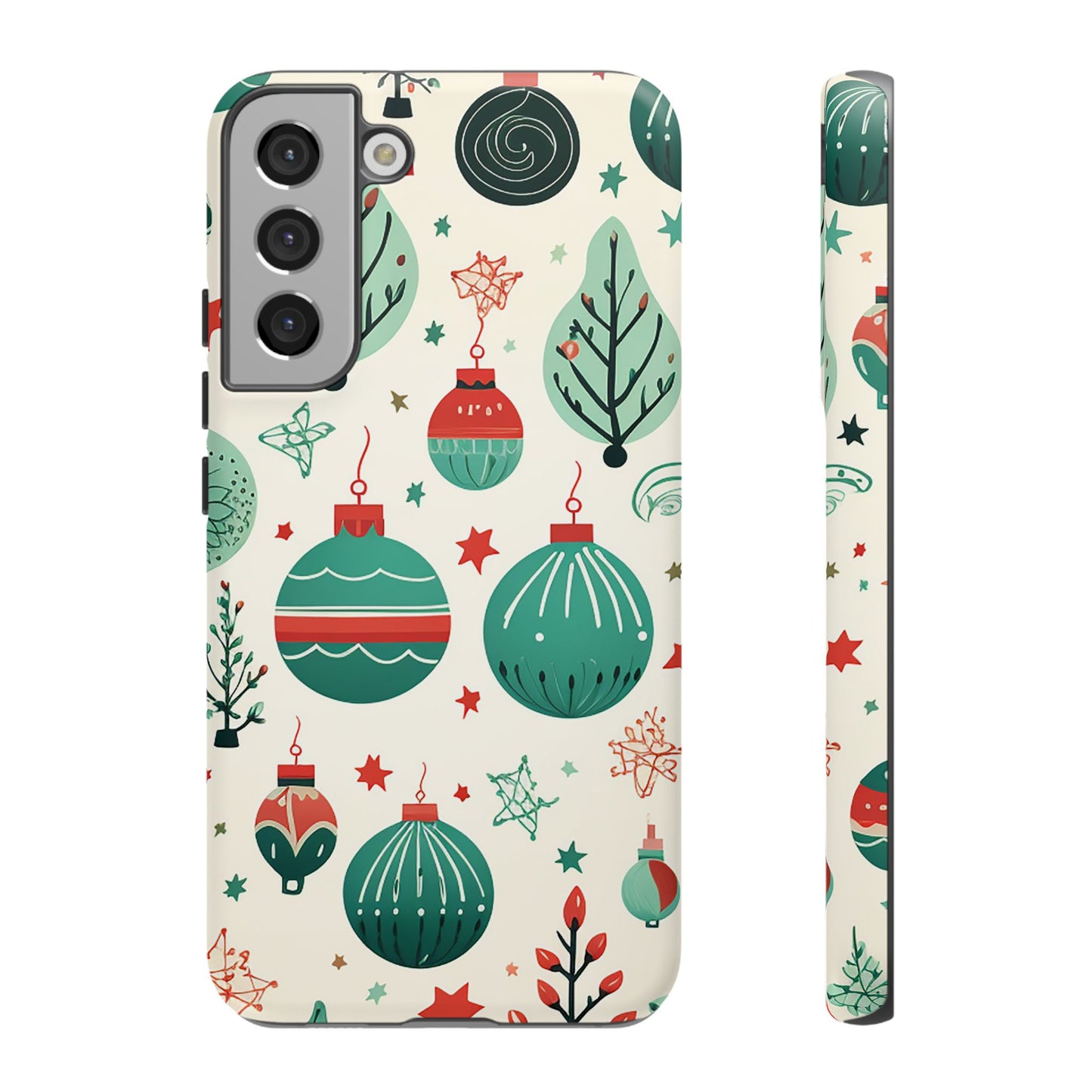 Vintage Christmas Ornaments Pattern – Samsung Galaxy Series Case