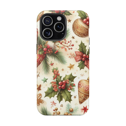 Classic Christmas Stocking & Ornaments Pattern – iPhone Series Case