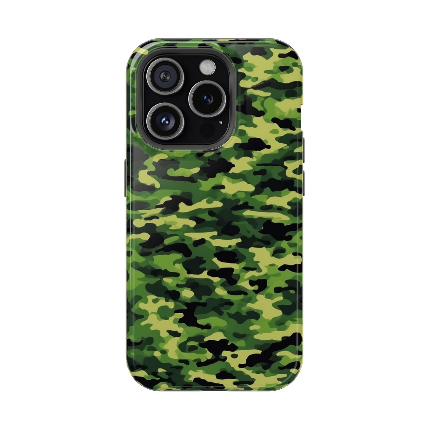 Green Woodland Camouflage – MagSafe iPhone Case, Slim and Shockproof