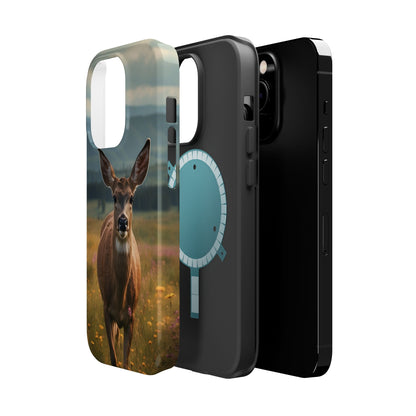 Rustic Meadow Deer – MagSafe iPhone Case