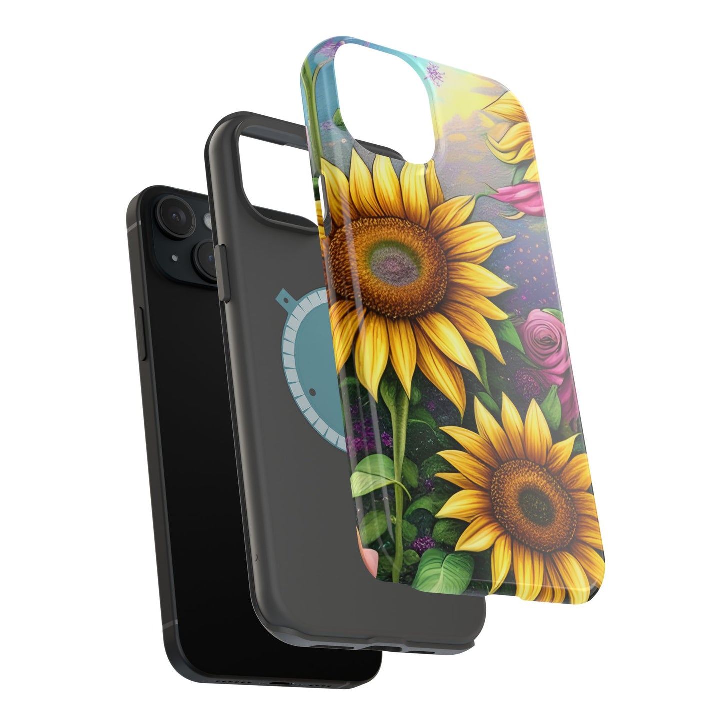 Whimsical Sunflower & Rose Garden - MagSafe iPhone Series Case