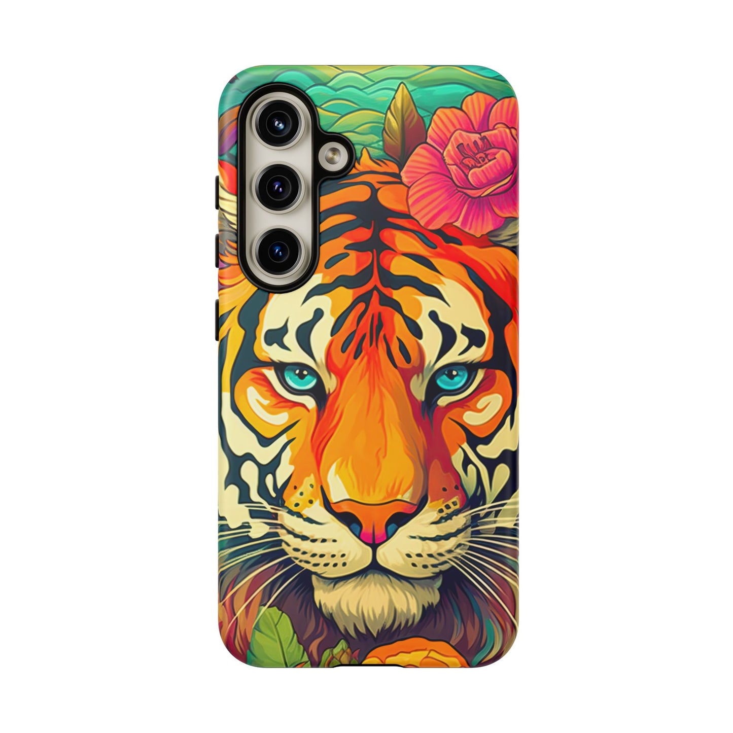 Fierce Rainbow Tiger Art - Samsung Galaxy Case