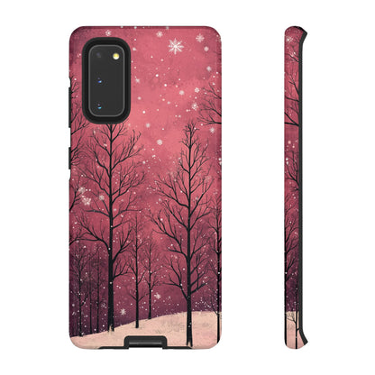 Pink Winter Twilight Forest - Samsung Galaxy Series Case