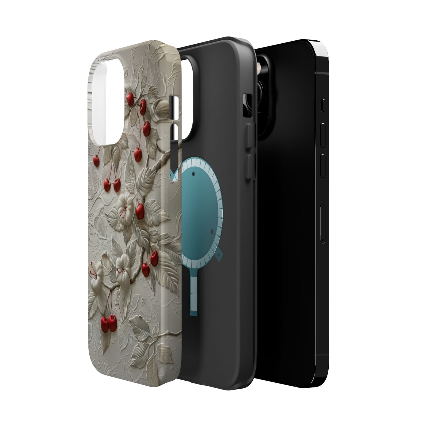 Unleash Your Inner Goddess With Our Athenian Elegance Cherry Marble Phone Case | A Blend of Classic Art and Modern Tech | Cute Cherries | Stone