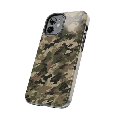 Classic Light Brown Camouflage – Durable iPhone Case with Timeless Design