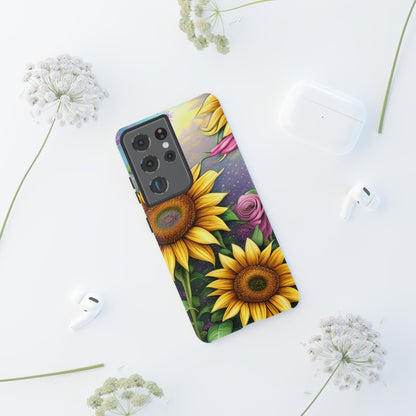 Whimsical Sunflower & Rose Garden - Samsung Galaxy Series Case