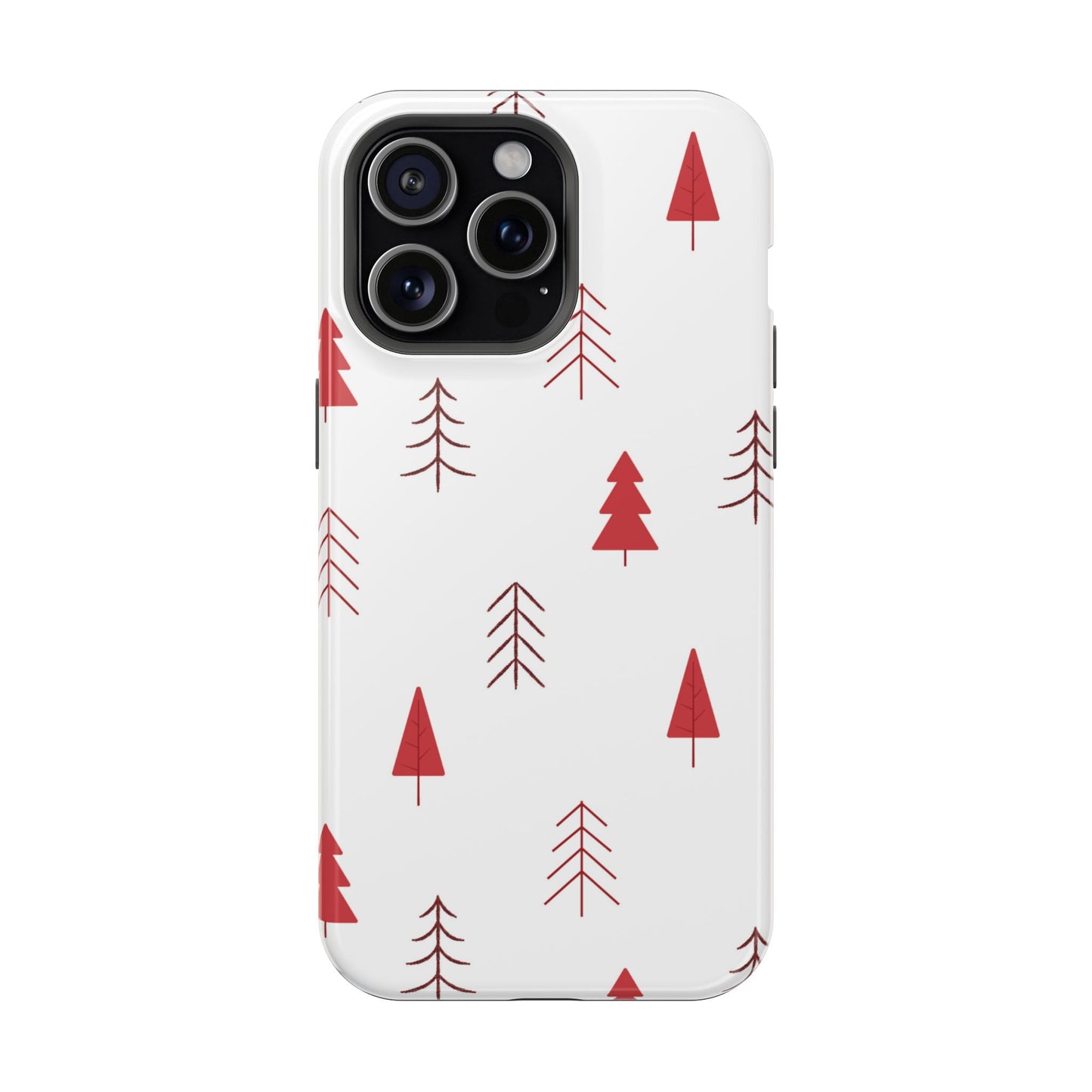 Scandi Red Pine Trees - MagSafe iPhone Series Case