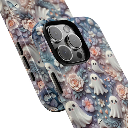 Ghosts Flowers Phone Case - Enchanting Ethereal Aesthetic