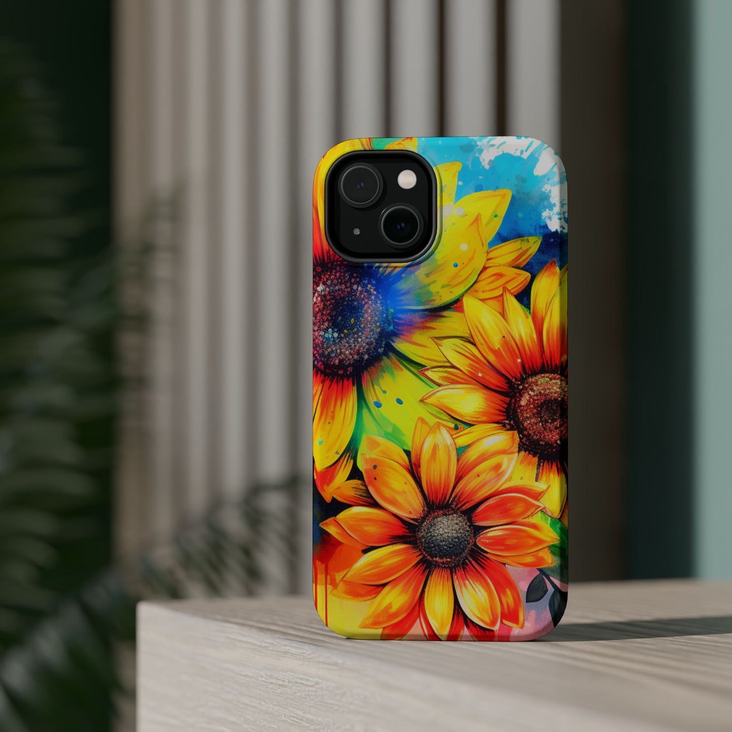 Vibrant Sunflower Splash - MagSafe iPhone Series Case