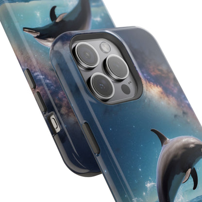 Dolphin Galaxy Splash - MagSafe-Compatible Case