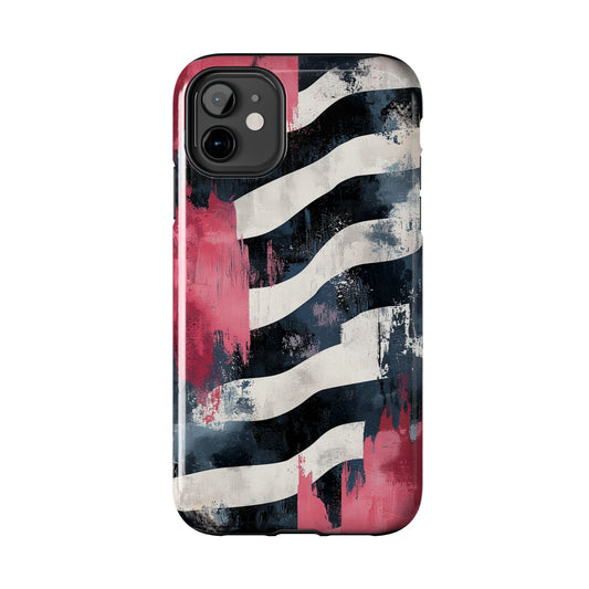 Blood Zebra iPhone Case – Bold Red & Black Pattern