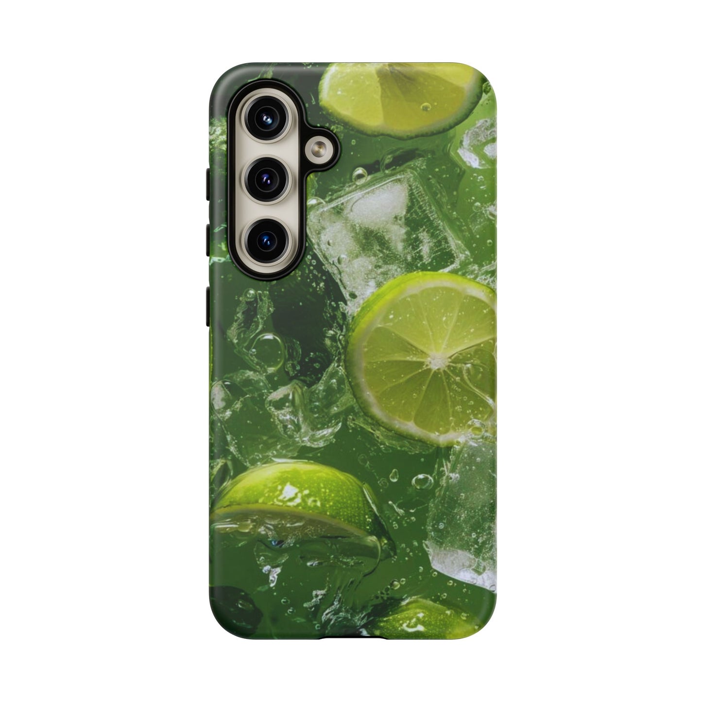 Refreshing Lime Splash Samsung Galaxy Case – Tough Protection, Vivid Dual-Layer Design