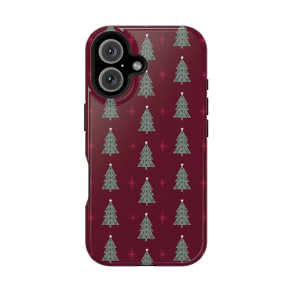 Retro Christmas Tree Pattern – MagSafe iPhone Series Case