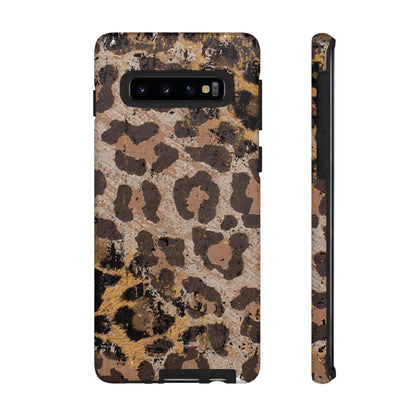 Vintage Distressed Leopard Print - Samsung Galaxy Series Case