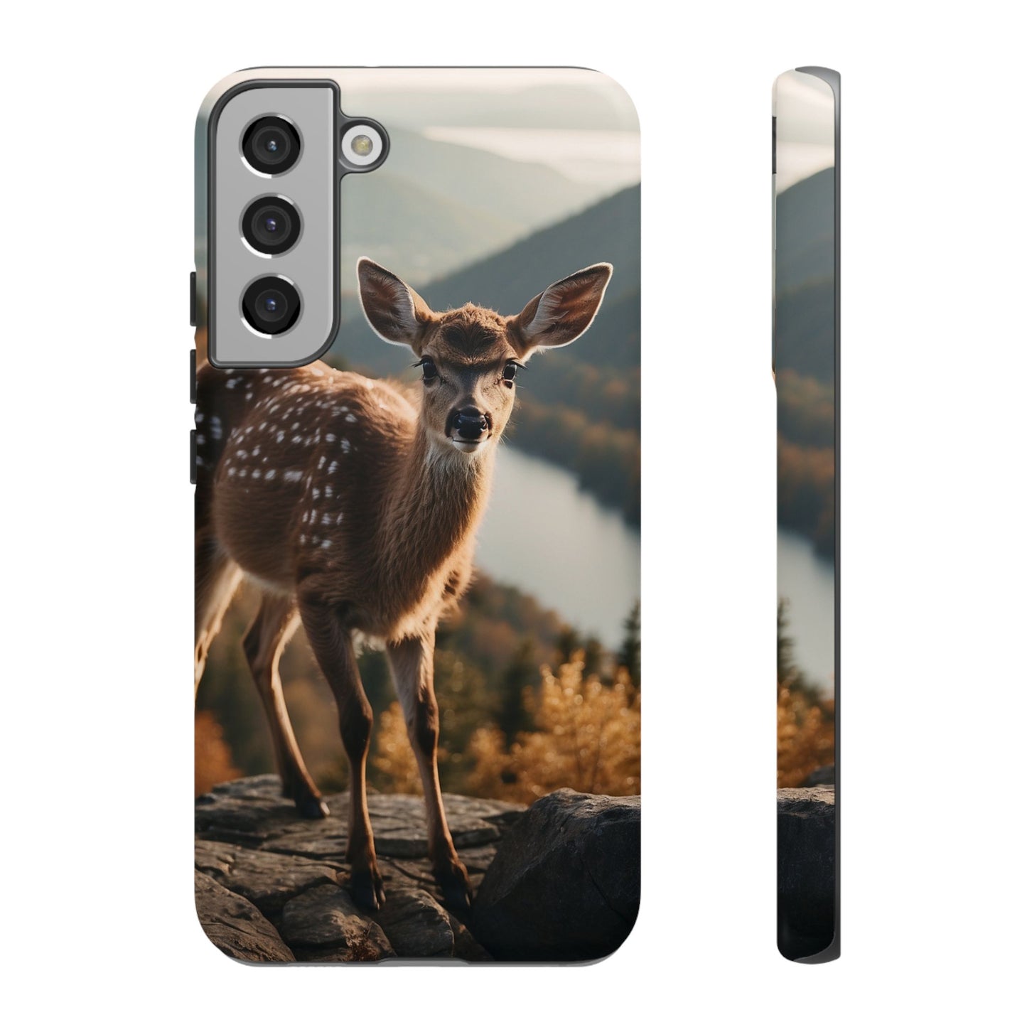 Whimsical Fawn in a Sunlit Forest iPhone Case